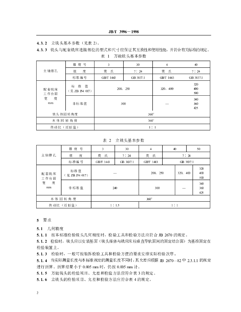 JB/T 3996-1998 标准预览