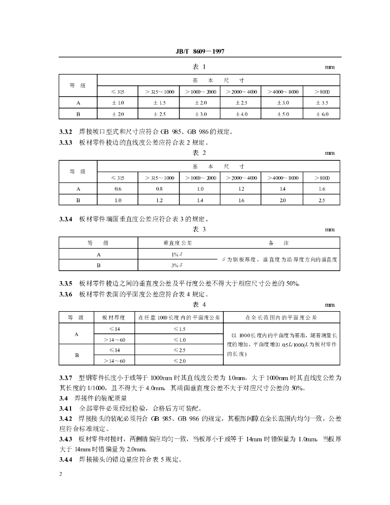 JB/T 8609-1997 标准预览