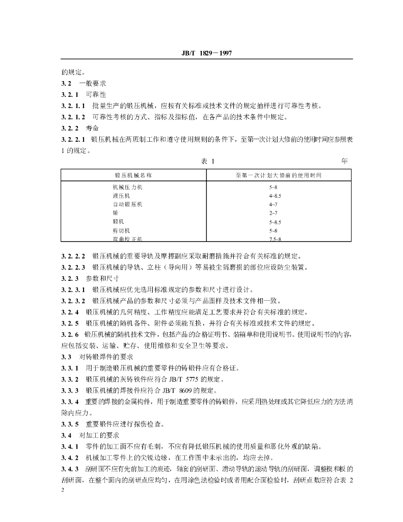 JB/T 1829-1997 标准预览