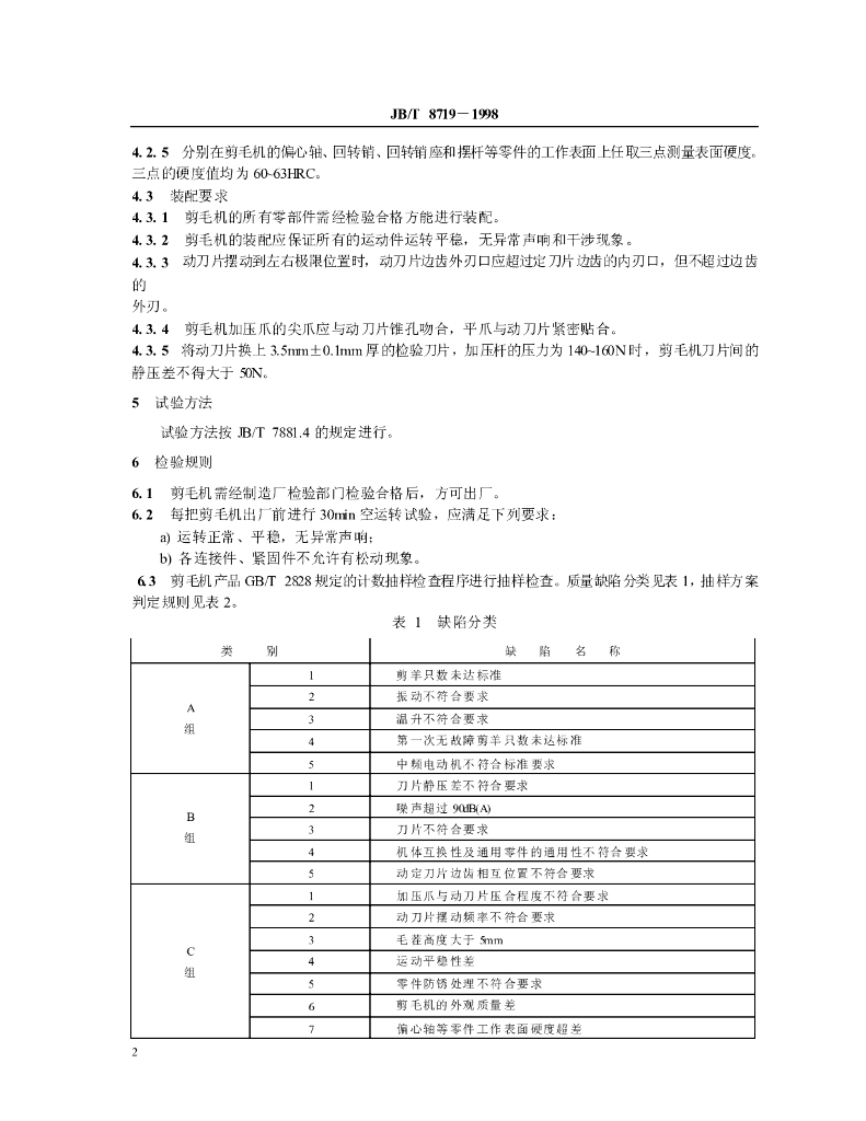JB/T 8719-1998 标准预览