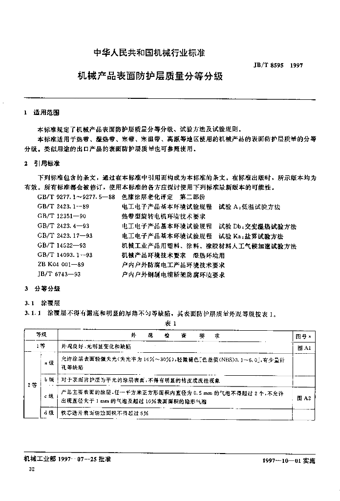 JB/T 8595-1997 标准预览