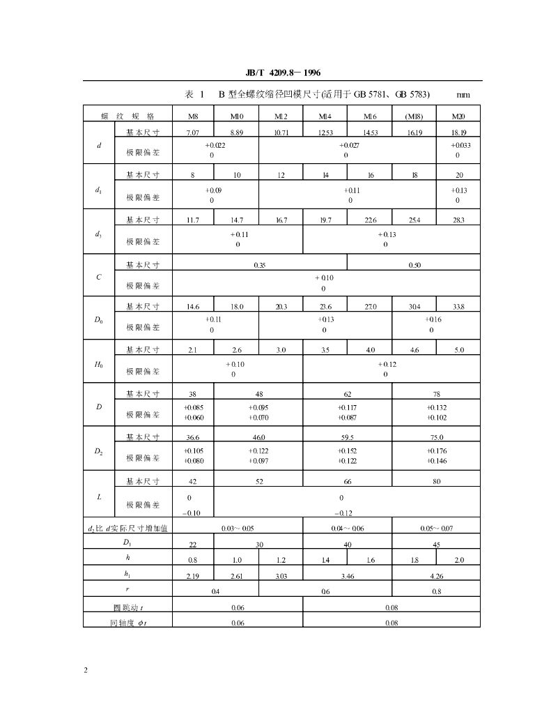 JB/T 4209.8-1996 标准预览
