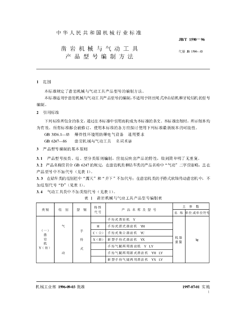 JB/T 1590-1996 标准预览