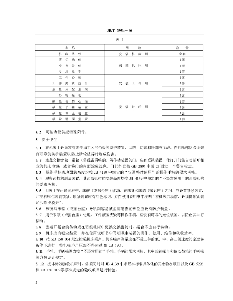JB/T 3954-1996 标准预览
