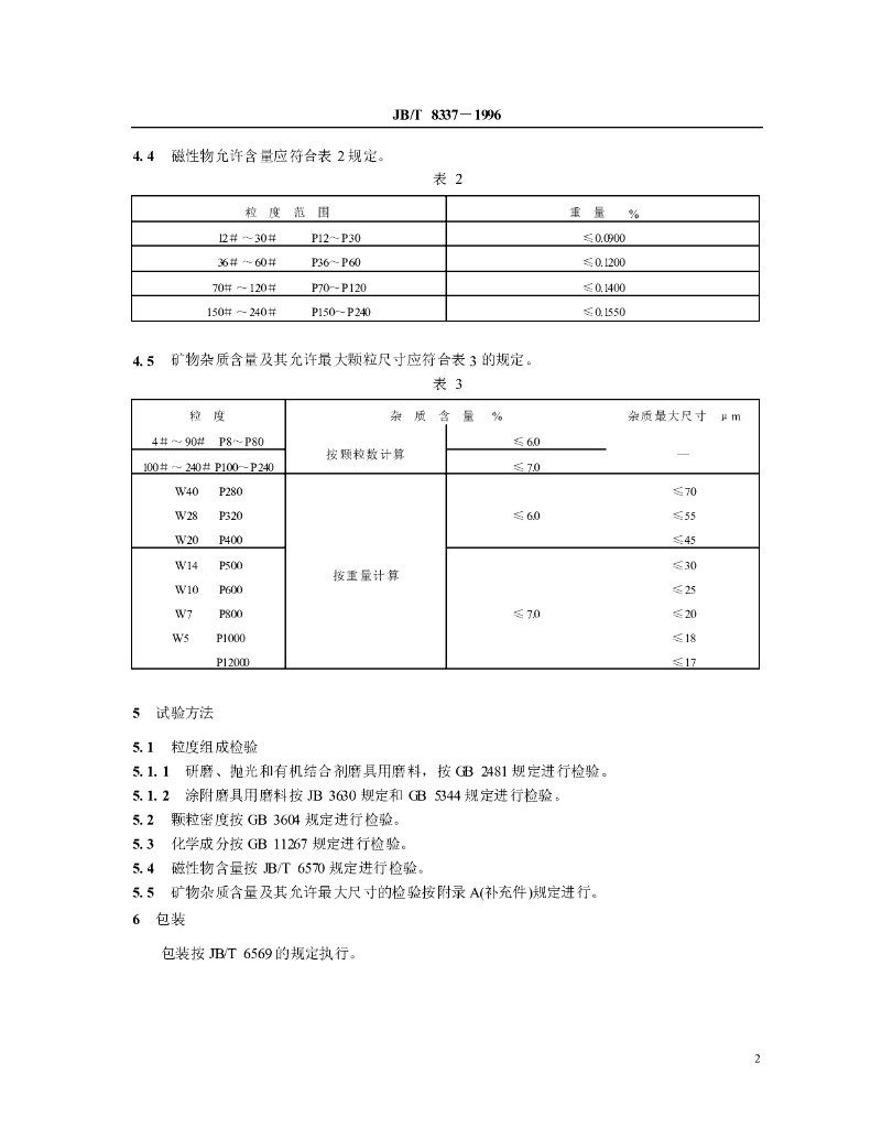 JB/T 8337-1996 标准预览