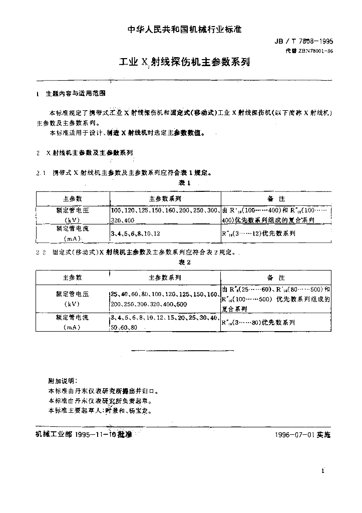 JB/T 7808-1995 标准预览
