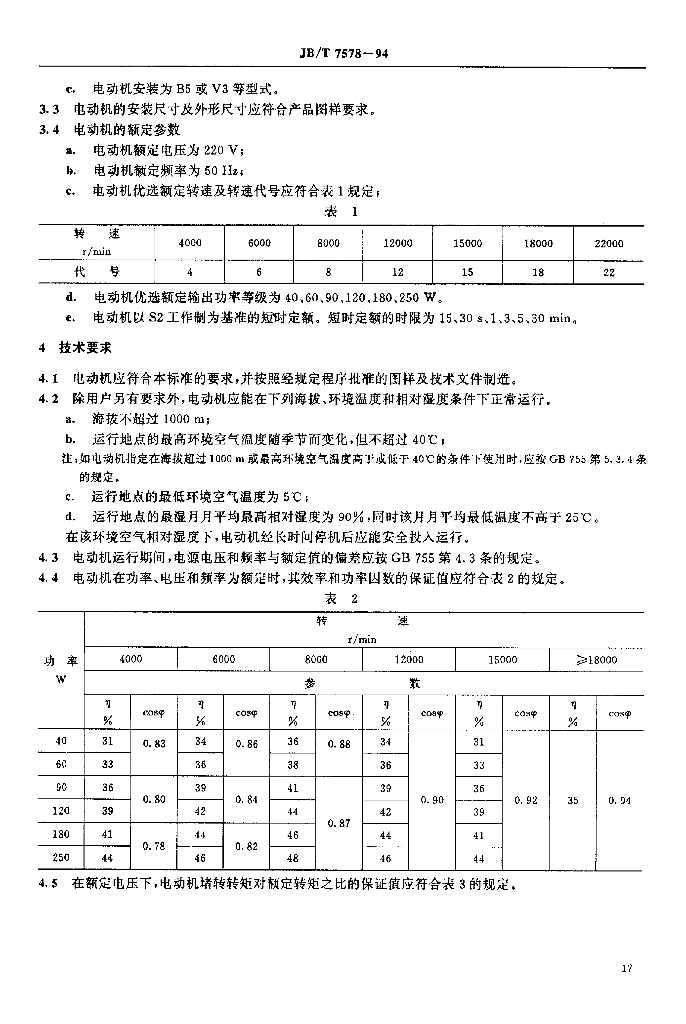 JB/T 7578-1994 标准预览