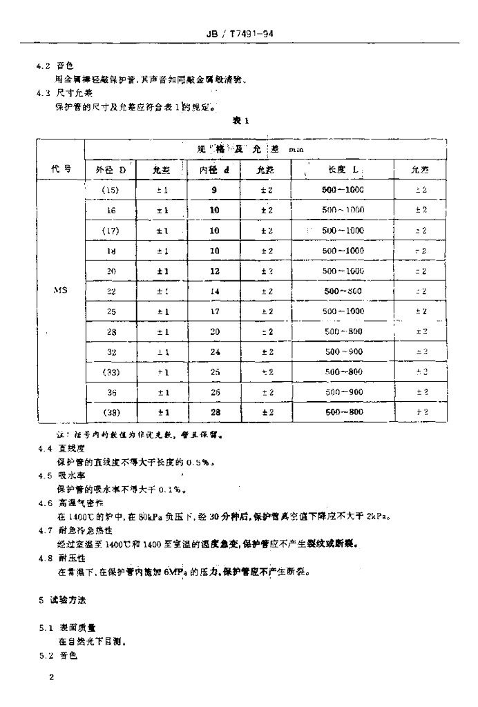 JB/T 7491-1994 标准预览