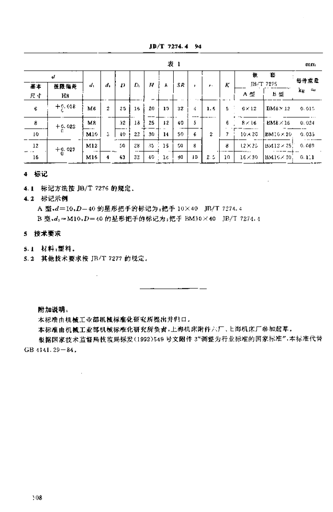 JB/T 7274.4-1994 标准预览