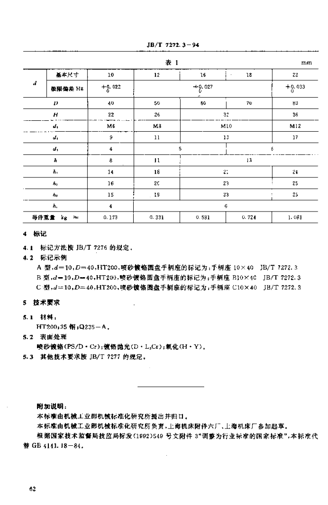 JB/T 7272.3-1994 标准预览