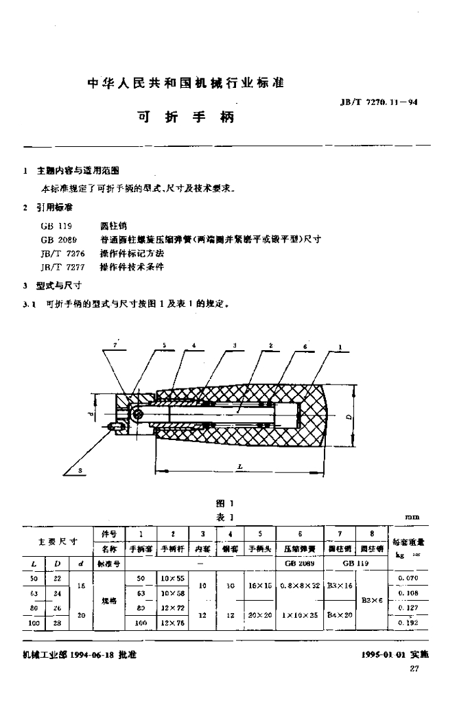 JB/T 7270.11-1994 标准预览