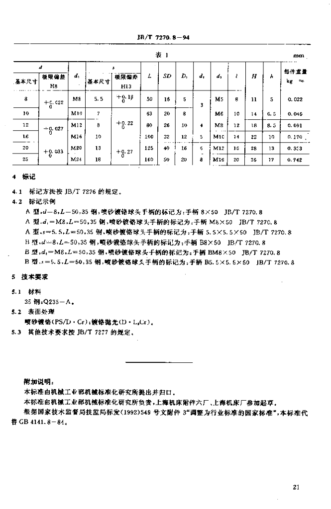 JB/T 7270.8-1994 标准预览