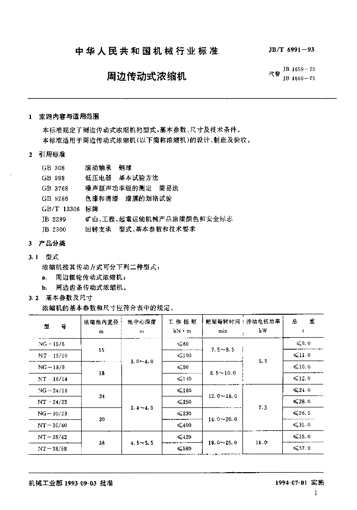 JB/T 6991-1993 标准预览