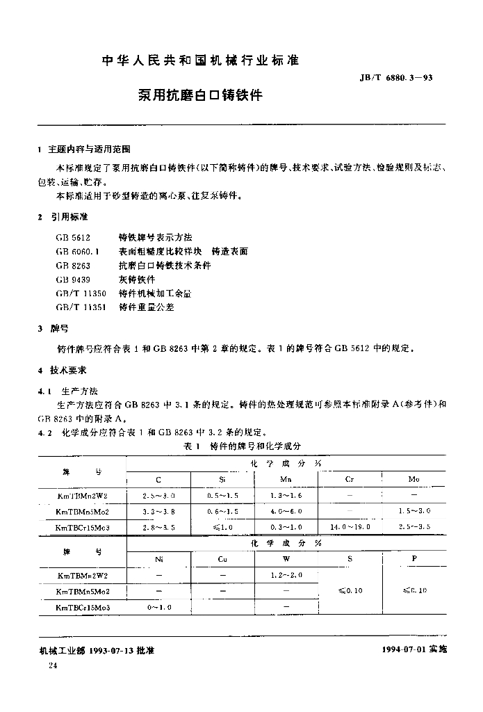 JB/T 6880.3-1993 标准预览