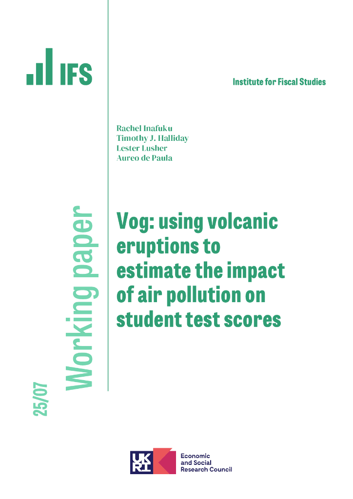 英国财政研究所（IFS）：用火山爆发来估计空气污染对学生考试成绩的影响（英文版）