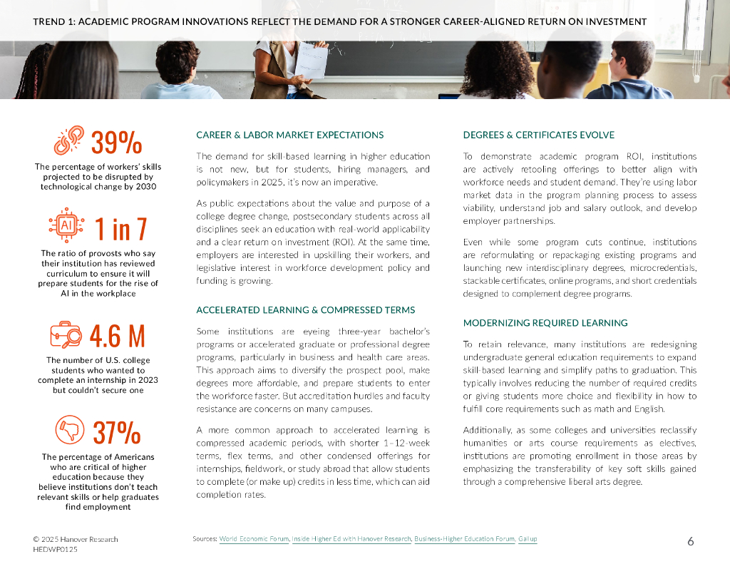 Hanover Research：2025年高等教育趋势报告（英文版）_第6页