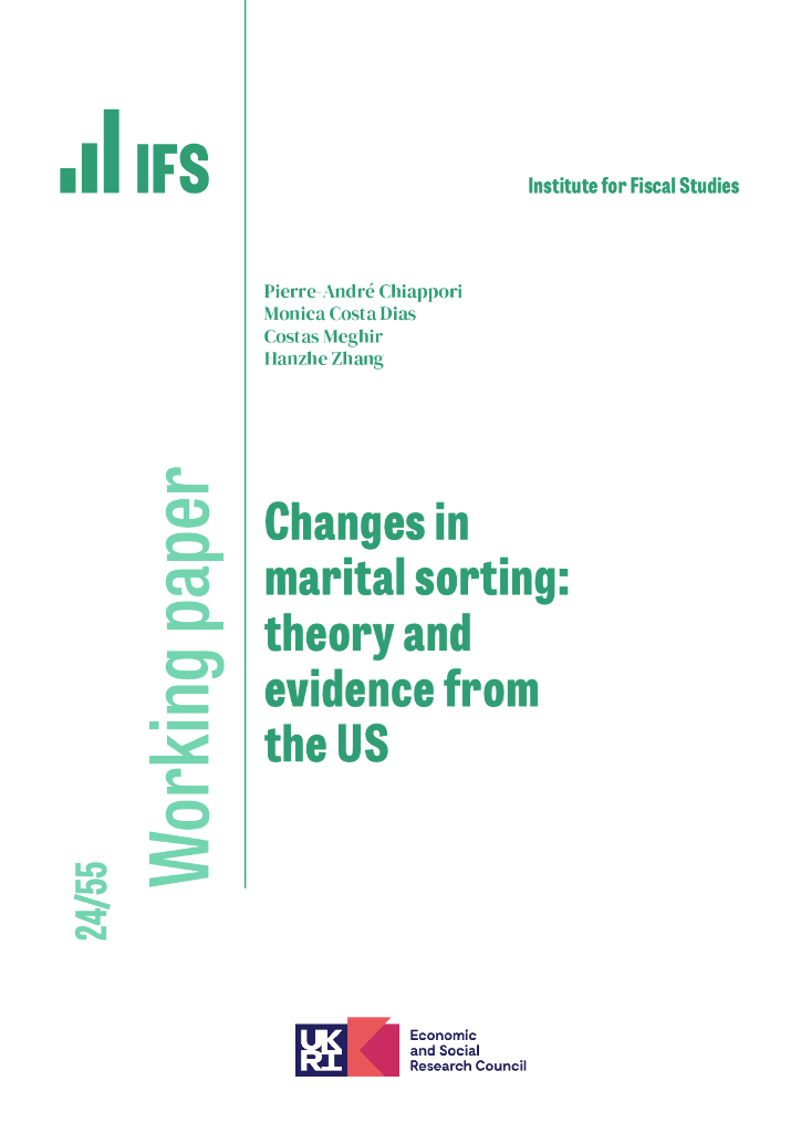 英国财政研究所（IFS）：婚姻分类的变化美国的理论和证据（英文版）