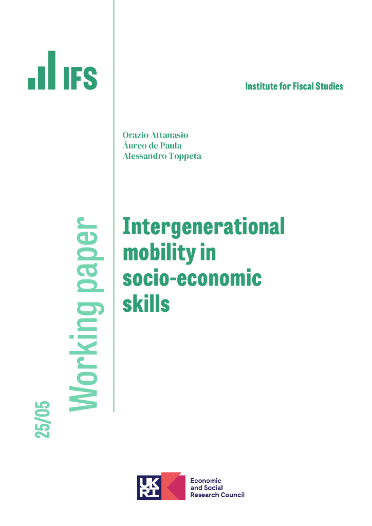 英国财政研究所（IFS）：社会情绪技能中的代际流动性（英文版）