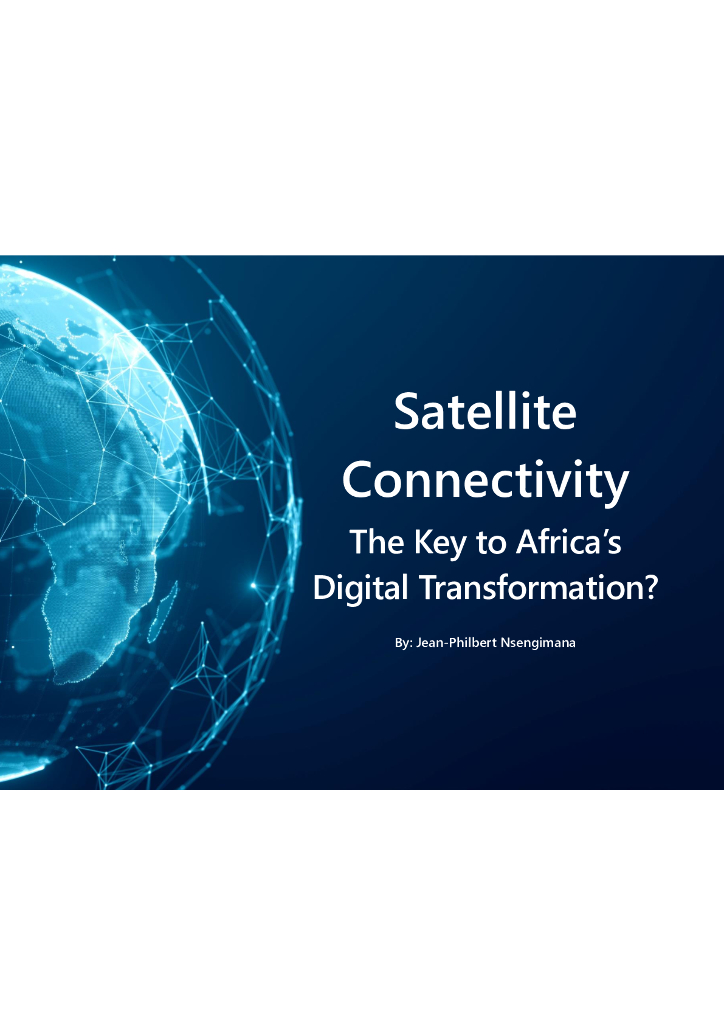 Intelsat：2024年卫星连接：是否为非洲<em>数字化转型</em>的关键白皮书（英文版） 海报