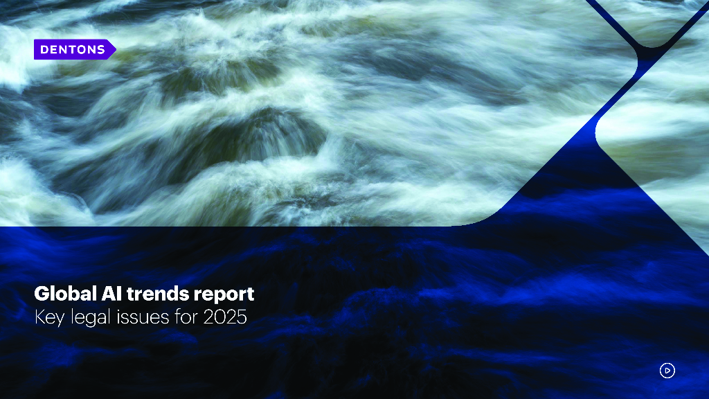 DENTONS：2025年全球<em>人工智能</em>趋势报告：关键法律问题（英文版） 海报