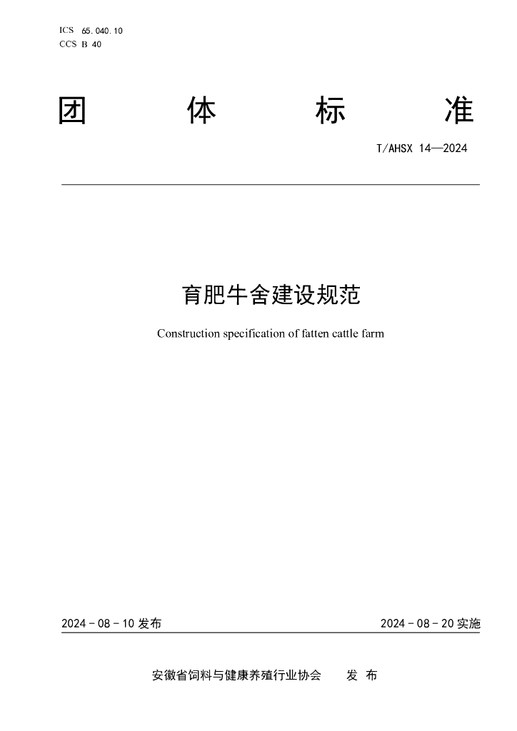 T/AHSX 14-2024 标准预览