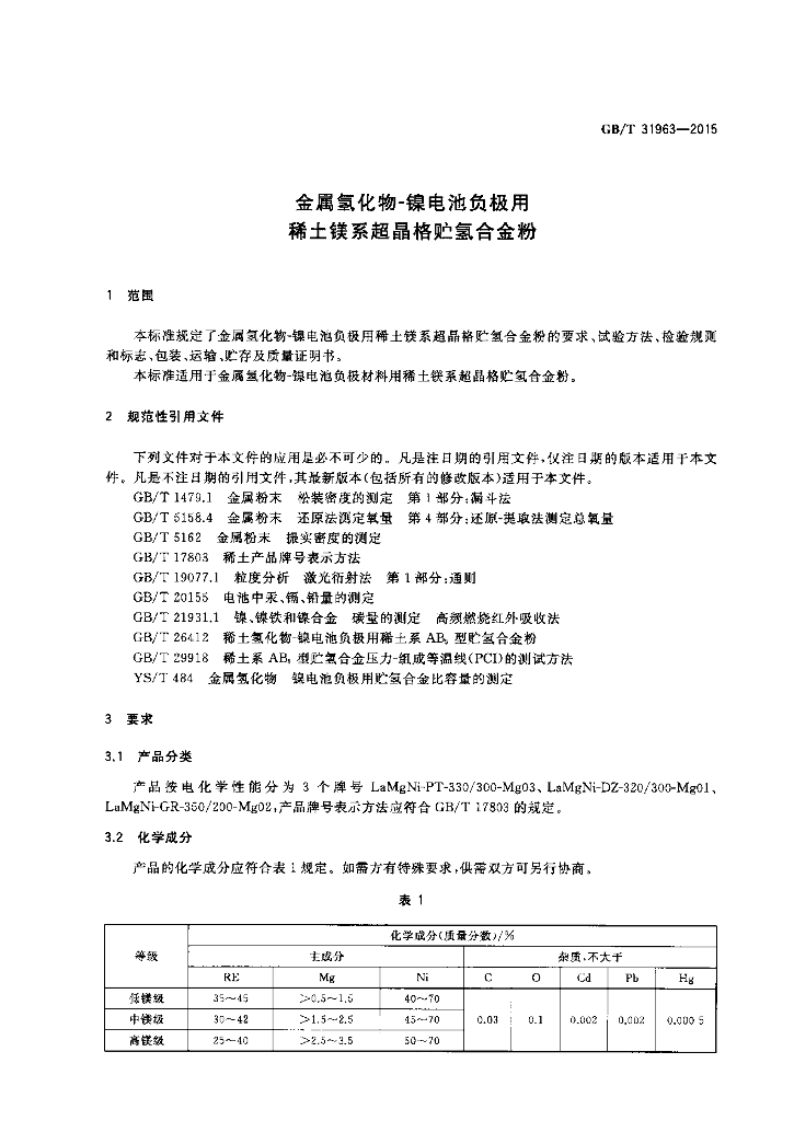 GB/T 31963-2015 标准预览
