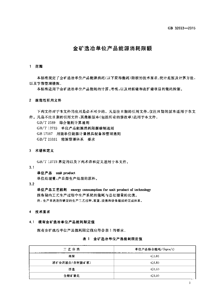GB 32033-2015 标准预览