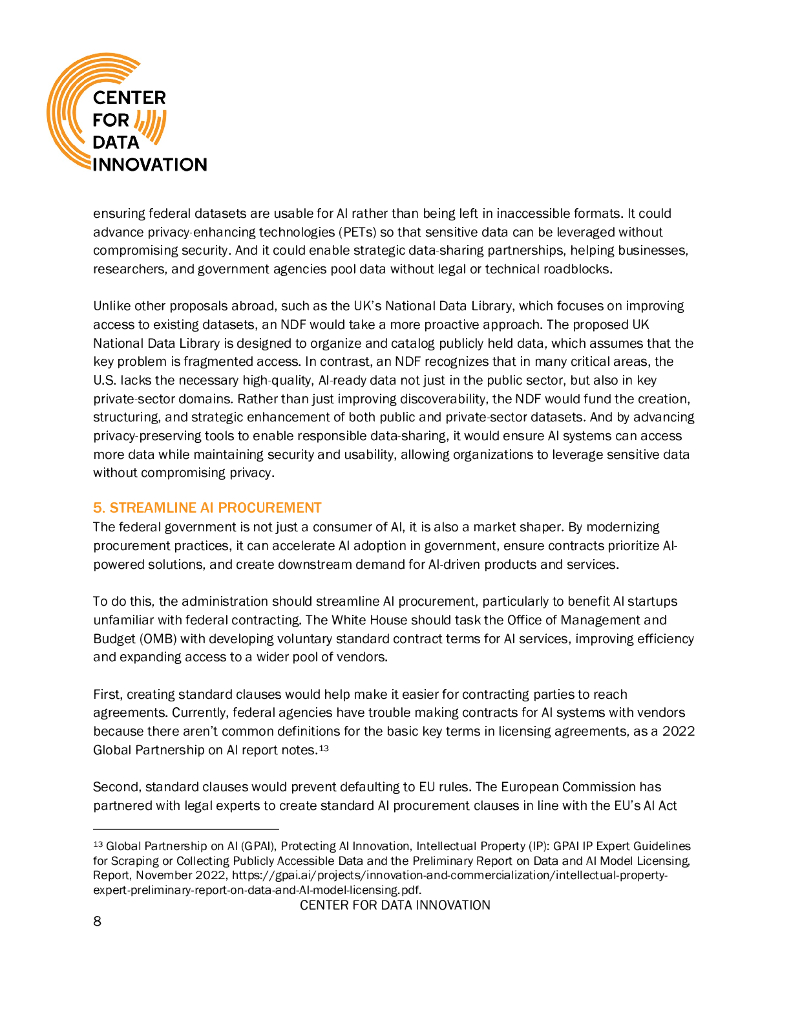 ITIF：2025年对人工智能行动计划的建议报告（英文版）_第8页