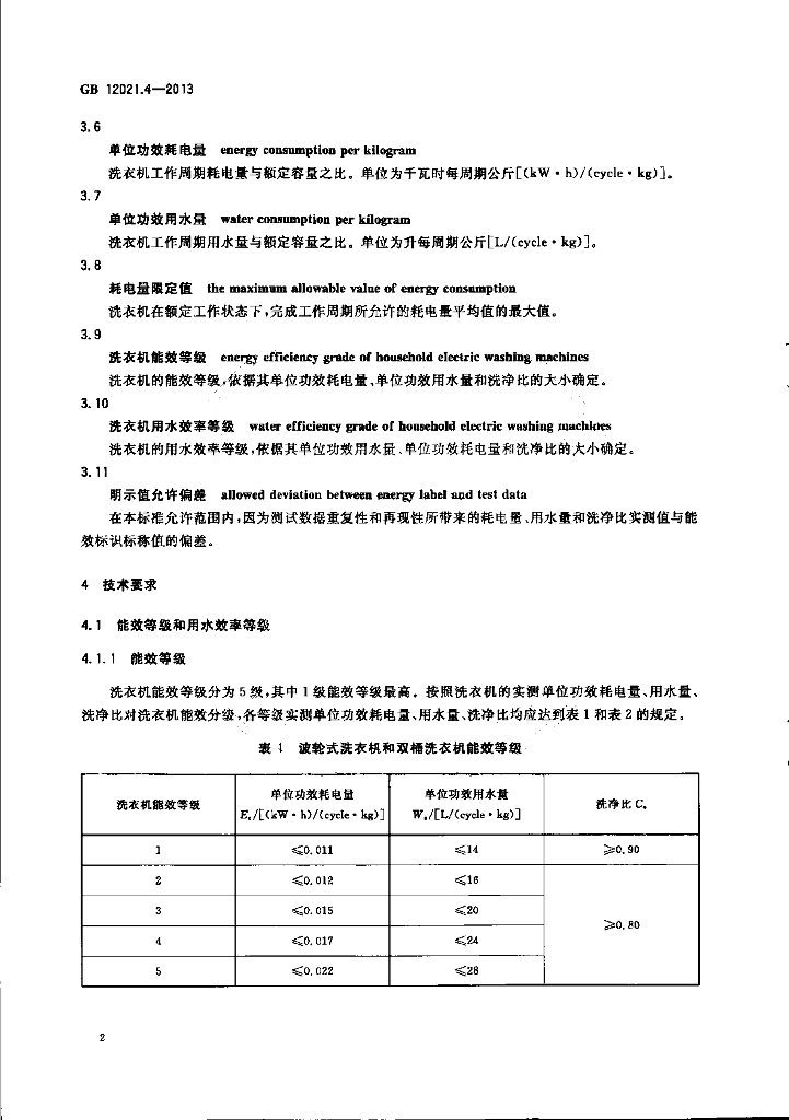 GB 12021.4-2013 标准预览