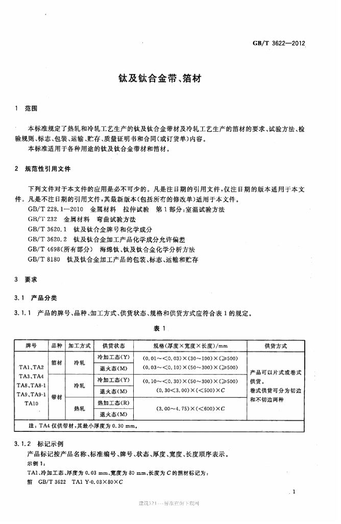GB/T 3622-2012 标准预览