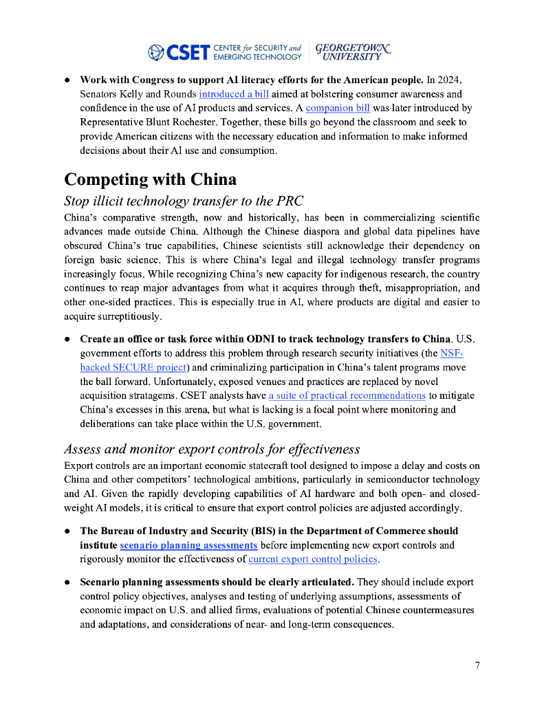 CSET：2025年CSET对美国人工智能行动计划的建议报告（英文版）_第10页