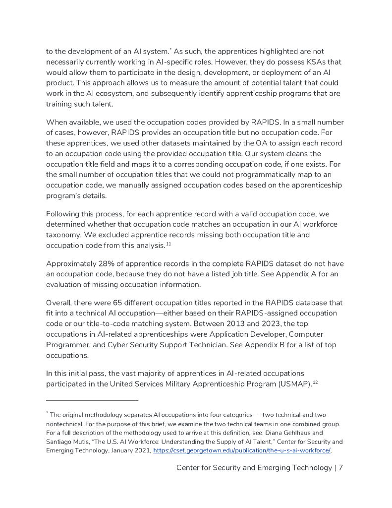 CSET：2025年美国人工智能相关学徒制状况研究报告（英文版）_第8页