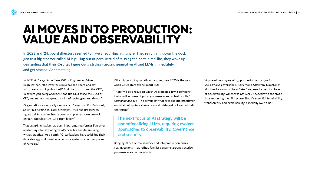 Snowflake：人工智能+数据展望报告：预测2025，AI加速的未来（英文版）_第4页