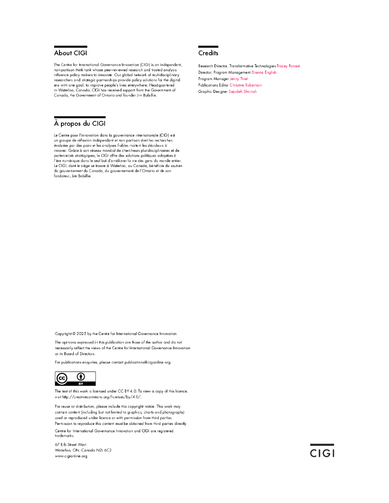 加拿大国际治理创新中心（CIGI）：2025年推动多方利益相关者为互联网和人工智能的全球治理报告（英文版）_第9页