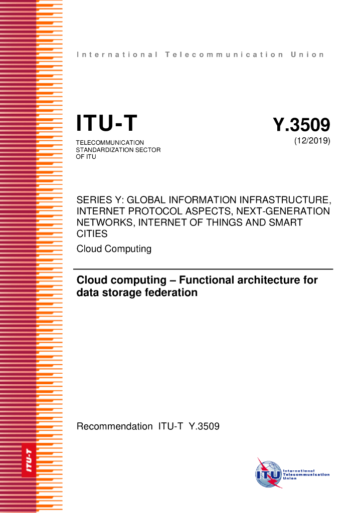 ITU-T Y.3509-2019 云计算 数据存储联合的功能架构（英文版）