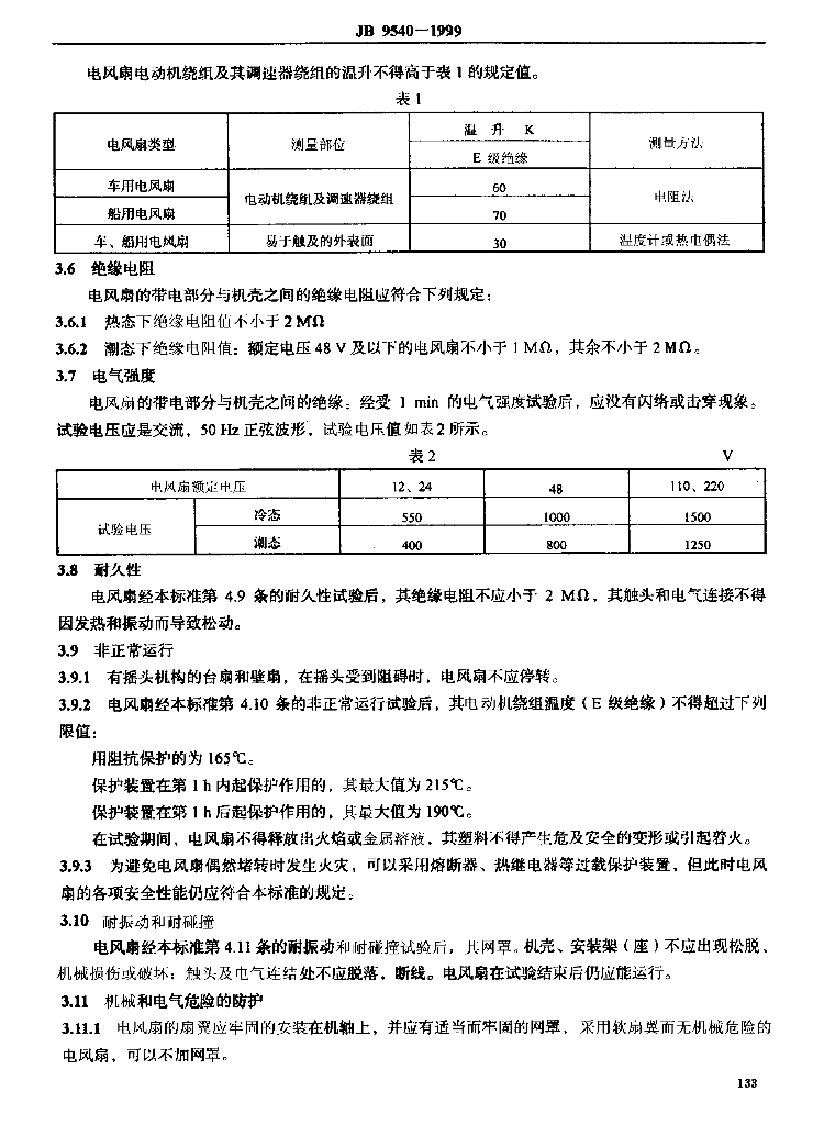 JB 9540-1999 标准预览