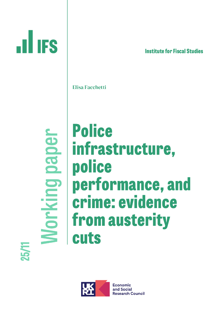 英国财政研究所（IFS）：警察基础设施，警察绩效和犯罪：紧缩政策的证据（英文版）