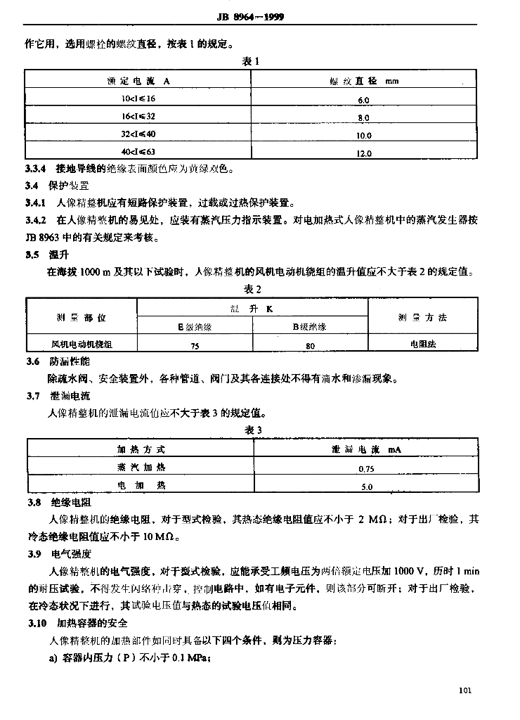 JB 8964-1999 标准预览