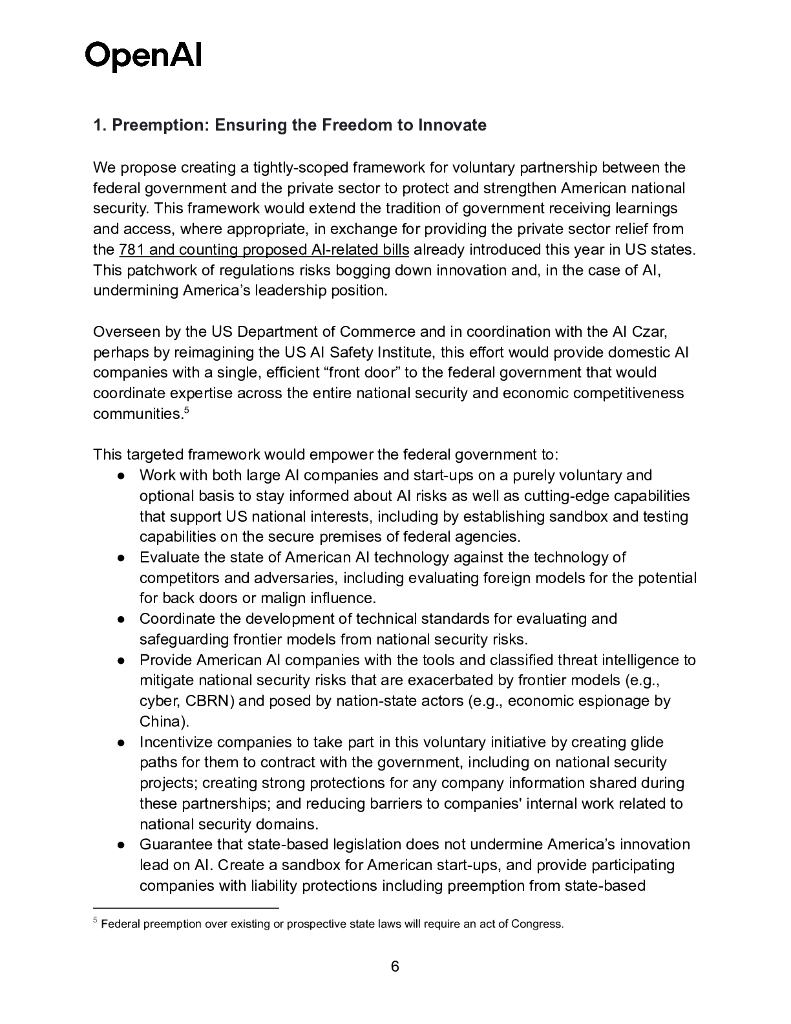 OpenAI：2025年OpenAI对美国人工智能行动计划的建议报告（英文版）_第6页