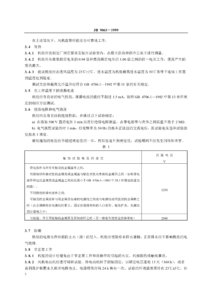 JB 9063-1999 标准预览