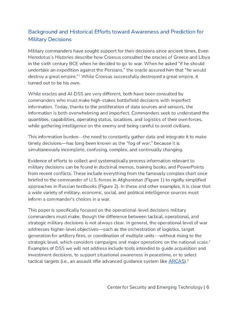 CSET：2025年军事决策的人工智能-利用优势并避免风险报告（英文版）_第7页