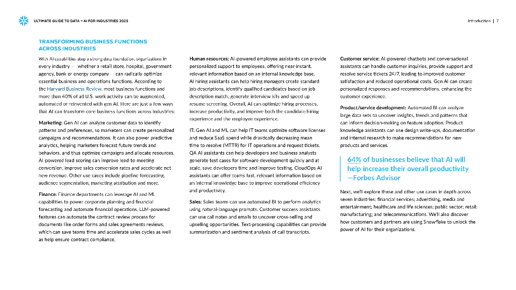 Snowflake：2025年数据与人工智能终极行业指南报告（英文版）_第7页