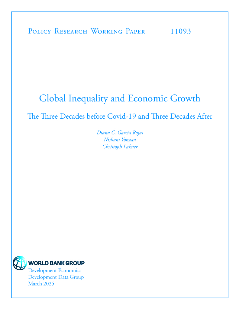 世界银行：全球不平等与经济增长：新冠肺炎前三十年和后三十年（英文版）