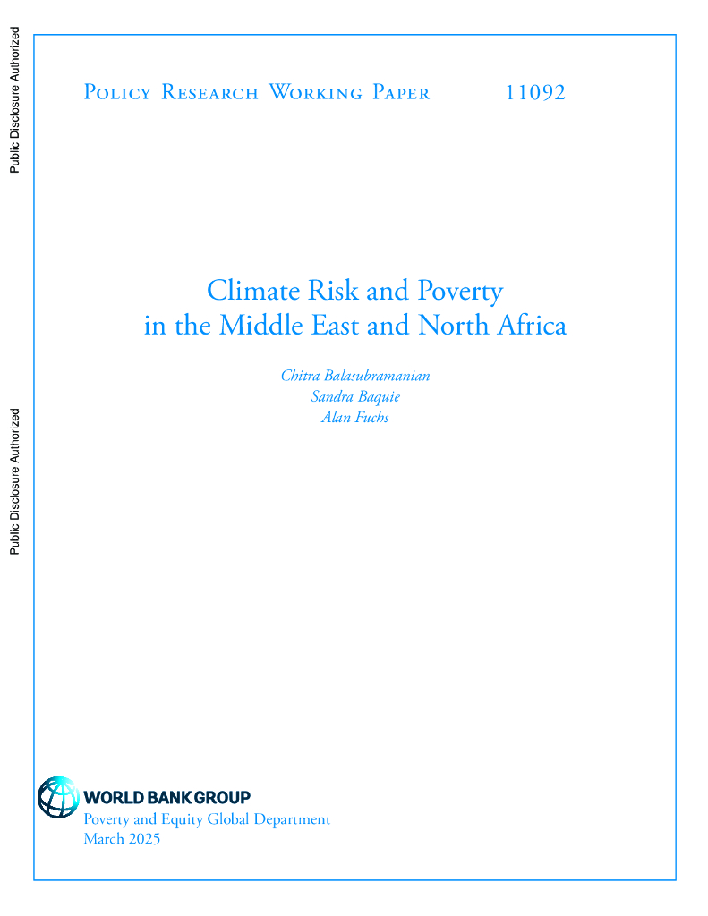 世界银行：中东和北非的气候风险与贫困（英文版）