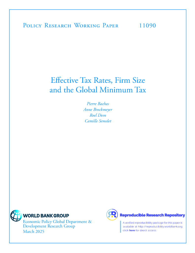 世界银行：有效税率、企业规模与全球最低税率（英文版）