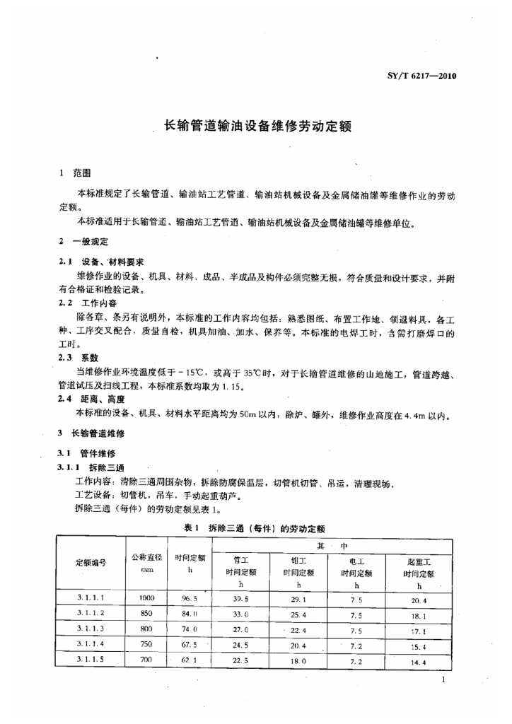 SY/T 6217-2010 标准预览