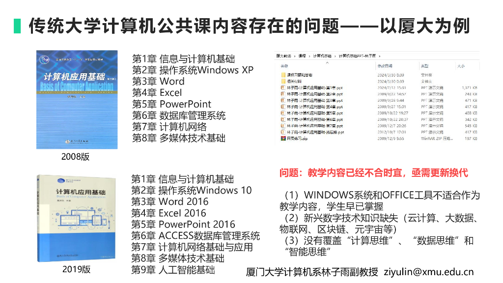 厦门大学（林子雨）：2025年大学计算机基础到人工智能通识改革探讨-数字素养通识课程和教材建设报告_第6页