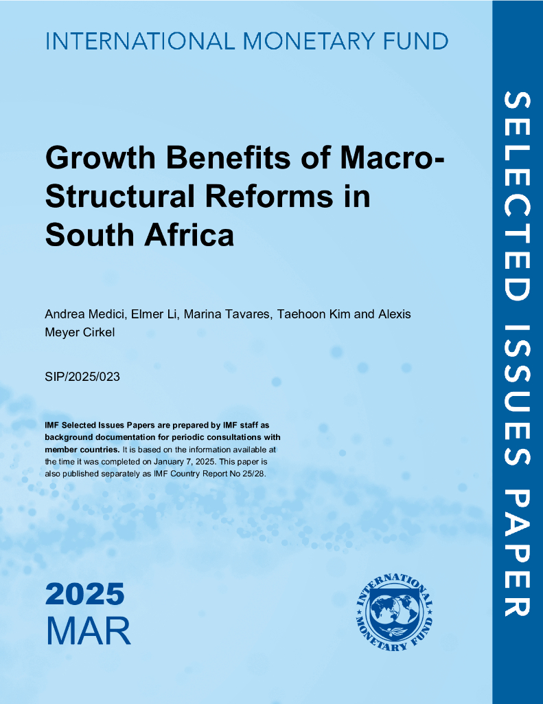 国际货币基金组织：南非宏观结构改革的增长效益：南非（英文版）