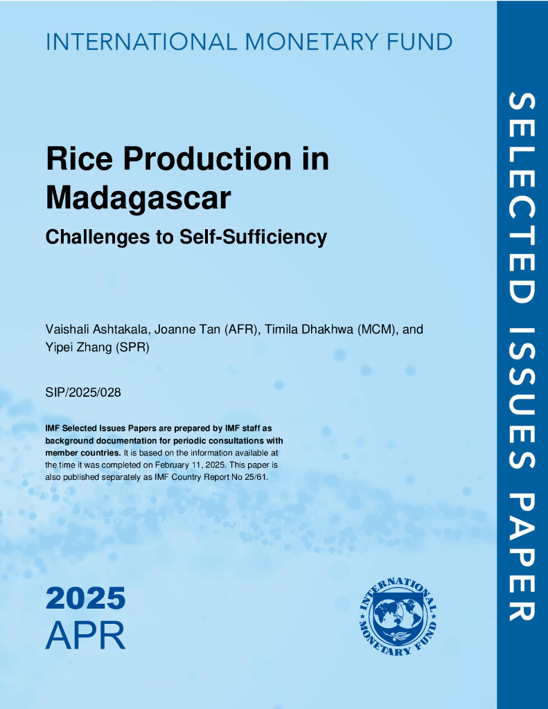 国际货币基金组织：马达加斯加水稻生产：自给自足的挑战（英文版）