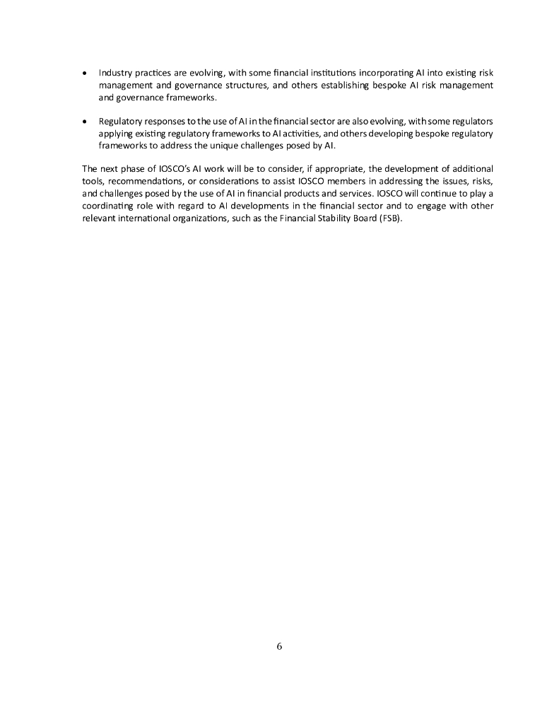 国际证监会组织（IOSCO）：2025年资本市场中的人工智能研究报告：用例、风险与挑战（英文版）_第6页